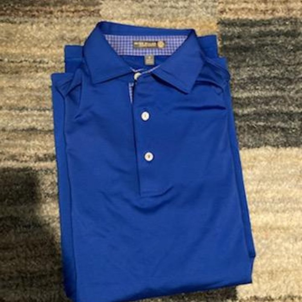 Royal Blue Peter Millar Golf Shirt